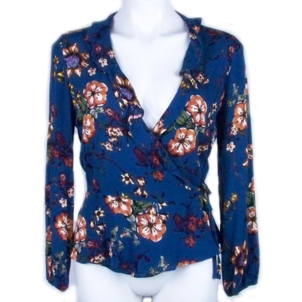 Blu Pepper Boho Wrap Top - Small